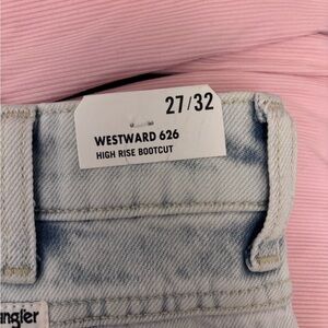 Wrangler Women's Light Blue High Rise Bootcut Jeans